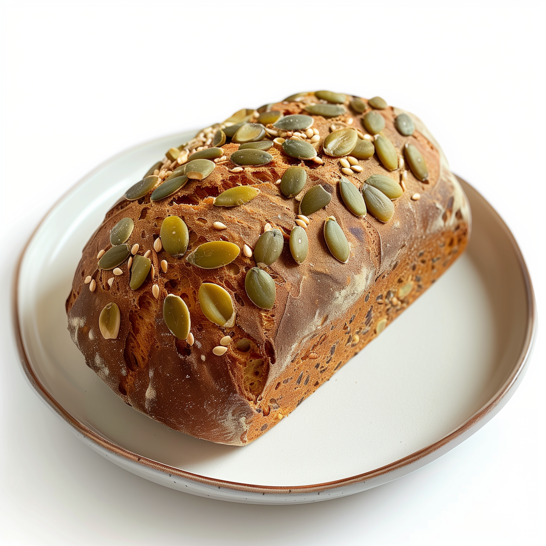 VEGAN Buckwheat with Pumpkin Seeds Bread Loaf